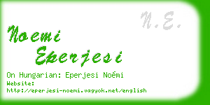 noemi eperjesi business card