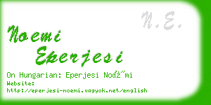 noemi eperjesi business card